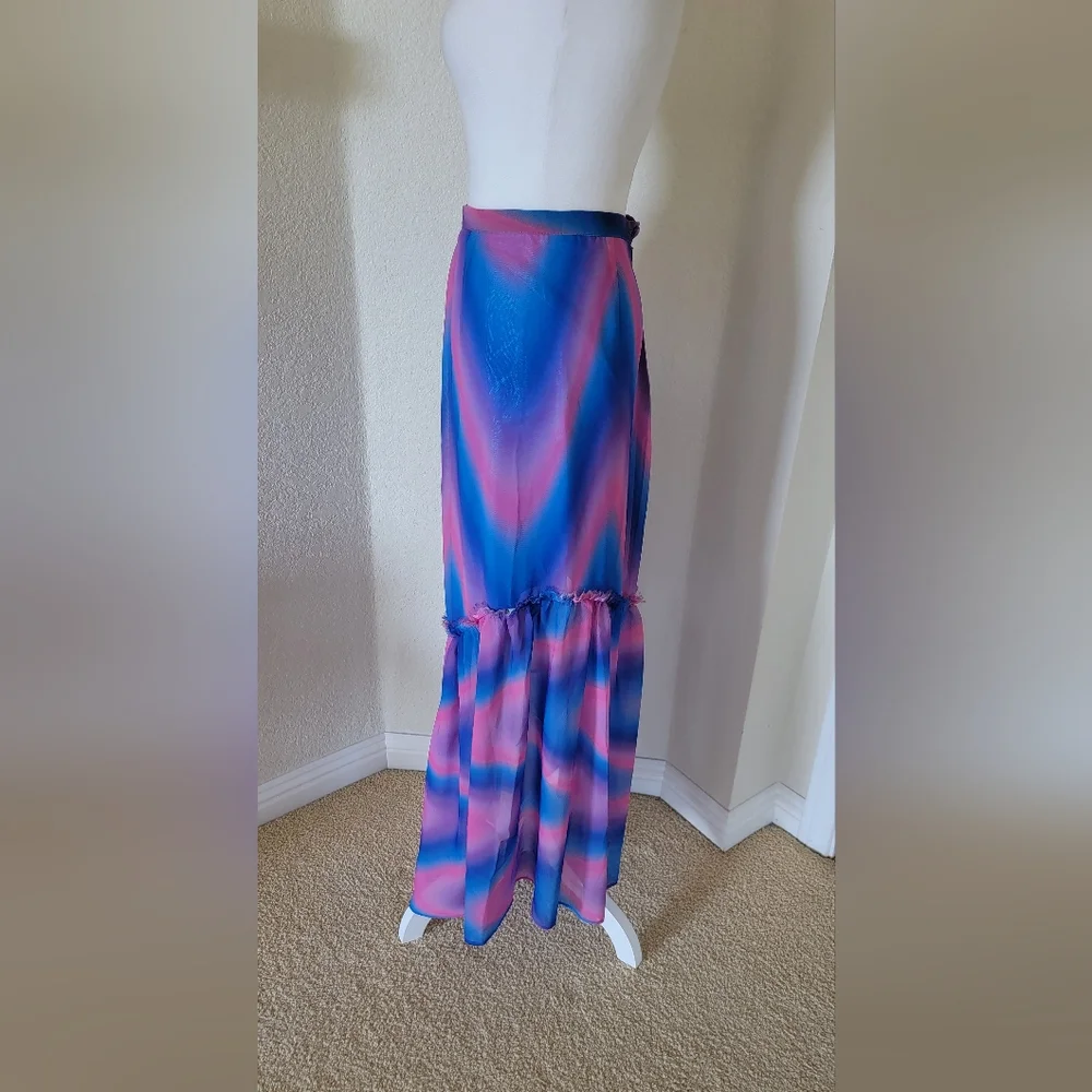 Custom-made skirt with lining, size S/M - Picture 2 of 3